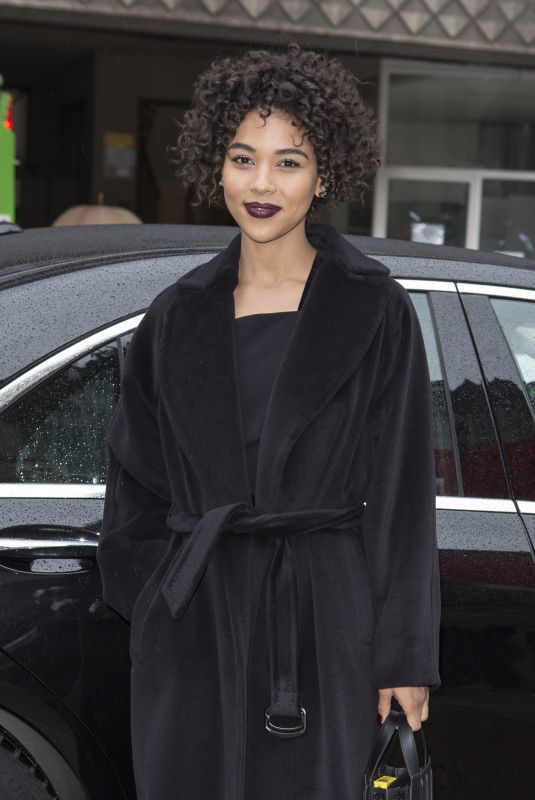 ALEXANDRA SHIPP Leaves Max Mara Fashion Show in Milan 02/22/2018