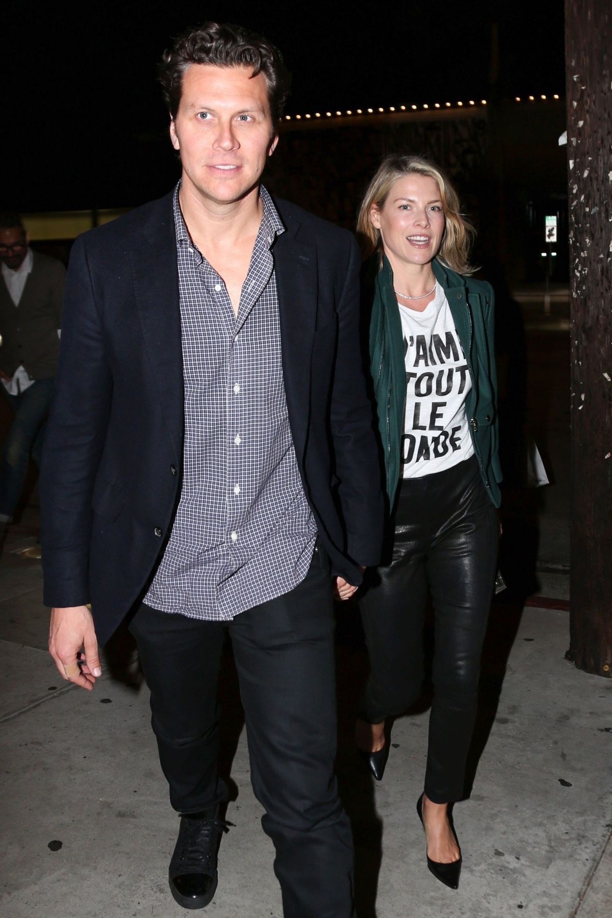 ALI LARTER and Hayes MacArthur at Craig’s Restaurant in West Hollywood ...