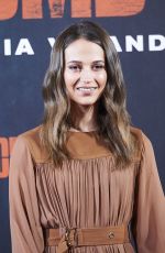 ALICIA VIKANDER at Tomb Raider Photocall in Madrid 02/28/2018