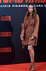 ALICIA VIKANDER at Tomb Raider Photocall in Madrid 02/28/2018