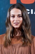 ALICIA VIKANDER at Tomb Raider Photocall in Madrid 02/28/2018