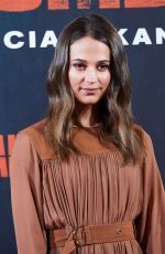 ALICIA VIKANDER at Tomb Raider Photocall in Madrid 02/28/2018