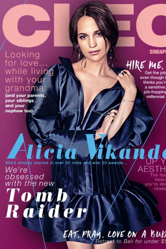 ALICIA VIKANDER in Cleo Magazine, Singapore March 2018 Issue