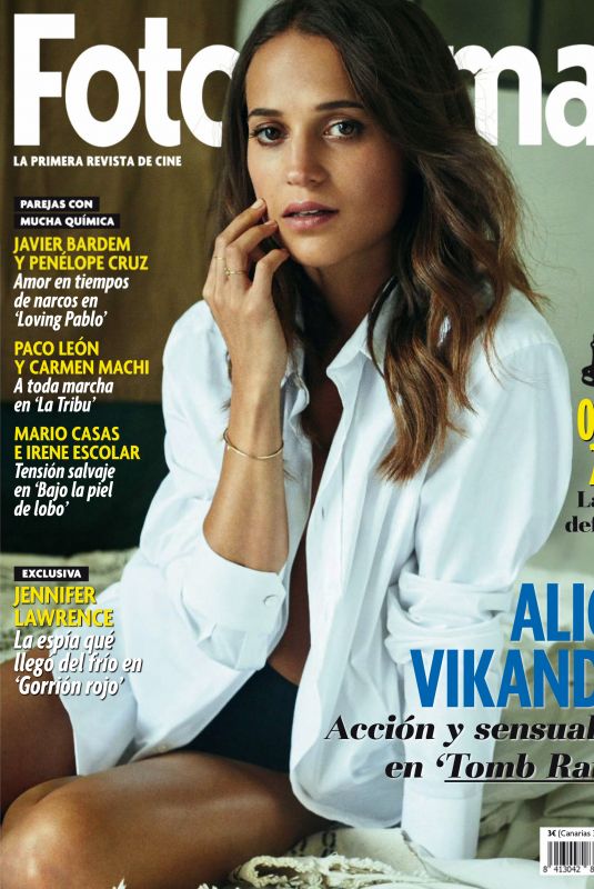 ALICIA VIKANDER in Fotogramas Magazine, Spain March 2018