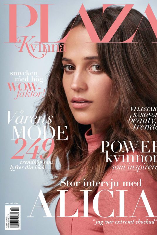 ALICIA VIKANDER in Plaza Kvinna, March 2018