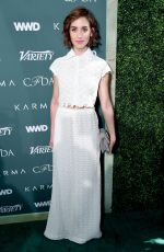 ALISON BRIE at CFDA, Variety and WWD Runway to Red Carpet Luncheon in Los Angeles 02/20/2018