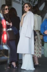 ALISON BRIE Leaves CFDA Luncheon at Chateau Marmont in Los Angeles 02/20/2018