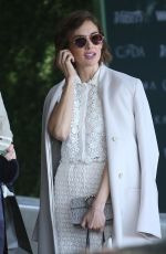 ALISON BRIE Leaves CFDA Luncheon at Chateau Marmont in Los Angeles 02/20/2018