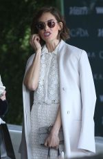 ALISON BRIE Leaves CFDA Luncheon at Chateau Marmont in Los Angeles 02/20/2018