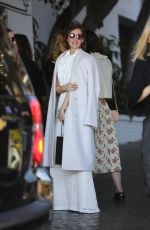 ALISON BRIE Leaves CFDA Luncheon at Chateau Marmont in Los Angeles 02/20/2018
