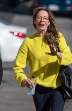 ALLISON JANNEY Arrives at Jimmy Kimmel Live in Los Angeles 02/20/2018
