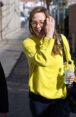 ALLISON JANNEY Arrives at Jimmy Kimmel Live in Los Angeles 02/20/2018