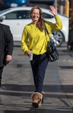 ALLISON JANNEY Arrives at Jimmy Kimmel Live in Los Angeles 02/20/2018