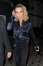 AMANDA HOLDEN Leaves London Palladium 01/31/2018