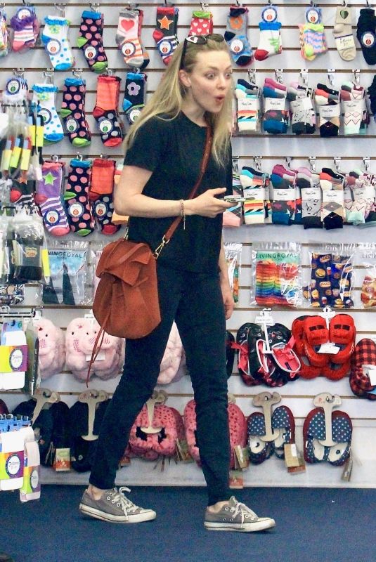 AMANDA SEYFRIED Out Shopping in Beverly HIlls 02/15/2018