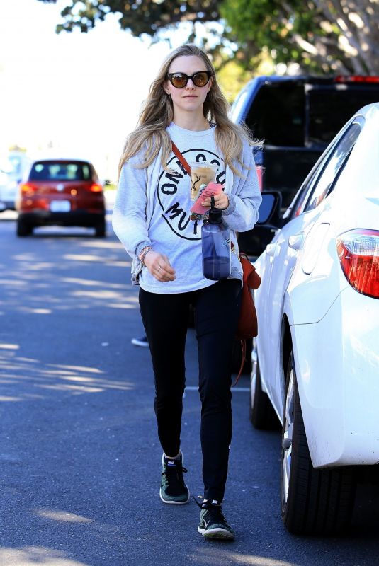 AMANDA SEYFRIED Shopping at Fred Segal in West Hollywood 02/16/2018