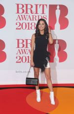 AMBER DAVIES at Brit Awards 2018 in London 02/21/2018