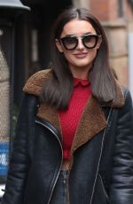 AMBER DAVIES Out for Lunch at Smokehouse Cellar Bar and Restaurant in Manchester 02/23/2018