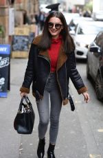 AMBER DAVIES Out for Lunch at Smokehouse Cellar Bar and Restaurant in Manchester 02/23/2018