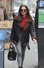 AMBER DAVIES Out for Lunch at Smokehouse Cellar Bar and Restaurant in Manchester 02/23/2018