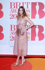 AMBER LE BON at Brit Awards 2018 in London 02/21/2018