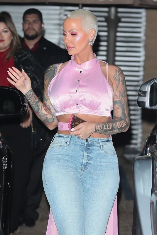 AMBER ROSE at Nobu in Malibu 02/14/2018