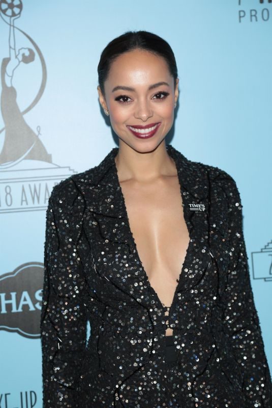 AMBER STEVENS WEST at 2018 Make-up Artists and Hair Stylists Guild Awards in Los Angeles 02/24/2018