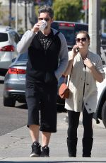 AMY ADAMS and Darren Le Gallo Out in Los Angeles 02/26/2018