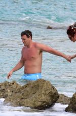 AMY CHILDS in Swimsuit at a Beach in Barbados 01/31/2018