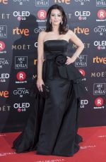 ANA ALVAREZ at 32nd Goya Awards in Madrid 02/03/2018