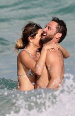 ANASTASIA ASHLEY in Bkini on the Beach in Miami 02/10/2018