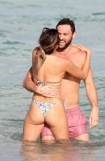 ANASTASIA ASHLEY in Bkini on the Beach in Miami 02/10/2018