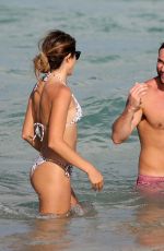 ANASTASIA ASHLEY in Bkini on the Beach in Miami 02/10/2018