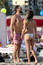 ANASTASIA ASHLEY in Bkini on the Beach in Miami 02/10/2018