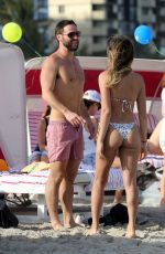 ANASTASIA ASHLEY in Bkini on the Beach in Miami 02/10/2018