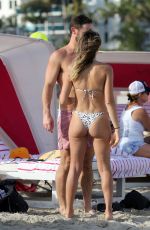ANASTASIA ASHLEY in Bkini on the Beach in Miami 02/10/2018
