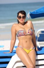 ANDREA CALLE in Bikini on the Beach in Miami 02/01/2018