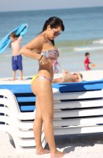 ANDREA CALLE in Bikini on the Beach in Miami 02/01/2018