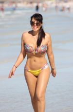 ANDREA CALLE in Bikini on the Beach in Miami 02/01/2018