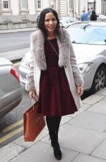 ANDREA CORR Out and About in Dublin 02/22/2018