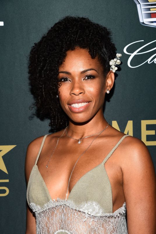 ANGELA LEWIS at American Black Film Festival in Los Angeles 02/25/2018