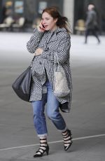 ANGELA SCANLON Leaves BBC Studios in London 02/05/2018