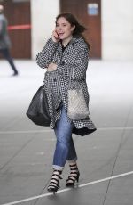 ANGELA SCANLON Leaves BBC Studios in London 02/05/2018