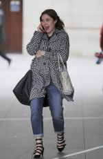 ANGELA SCANLON Leaves BBC Studios in London 02/05/2018