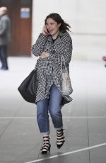 ANGELA SCANLON Leaves BBC Studios in London 02/05/2018