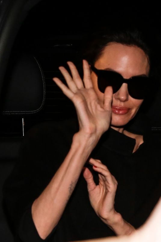 ANGELINA JOLIE Leaves Her Hotel in Paris 01/31/2018