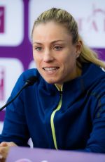 ANGELIQUE KERBER at 2018 WTA Qatar Open Press Conference in Doha 02/14/2018
