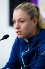 ANGELIQUE KERBER at 2018 WTA Qatar Open Press Conference in Doha 02/14/2018
