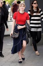 ANGOURIE RICE on the Set of Extra TV in Los Angeles 02/13/2018