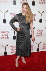 ANNA CHLUMSKY at Writers Guild Awards 2018 in Beverly Hills 02/11/2018
